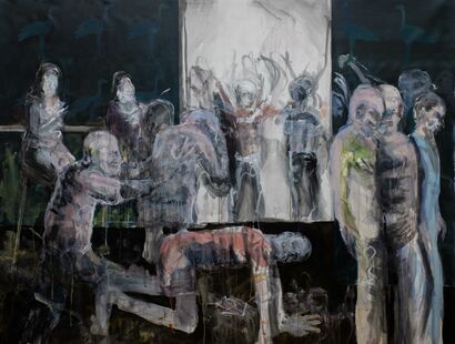 Serata tra amici - a Paint Artowrk by Leopoldo Innocenti